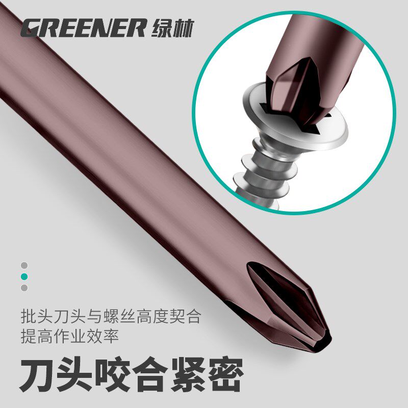 绿林S2高硬工业级十字批头强磁套装电动螺丝刀披电钻加长起子P