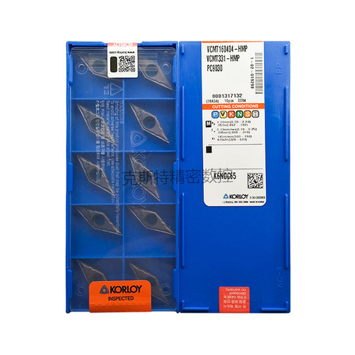 正品克洛伊数控菱形刀片 VCMT160404-HMP PC9030 加工不锈钢