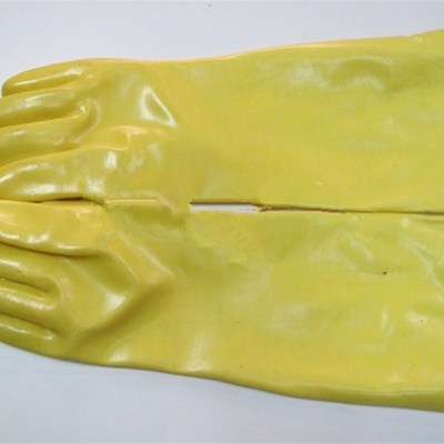 舒意45CM浸塑 耐油 耐酸碱 防水 耐磨 劳保 防护 工业电镀 手套