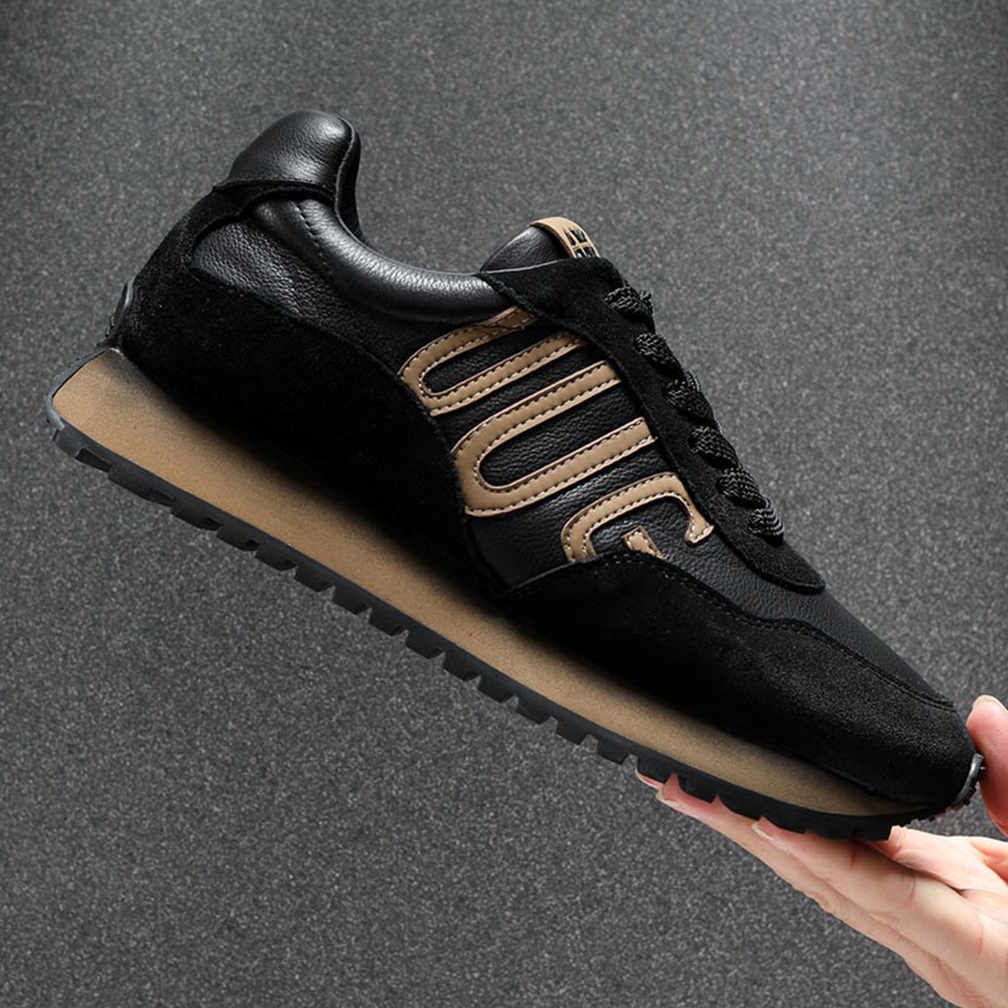 头层牛皮男士阿甘鞋2025秋冬新款