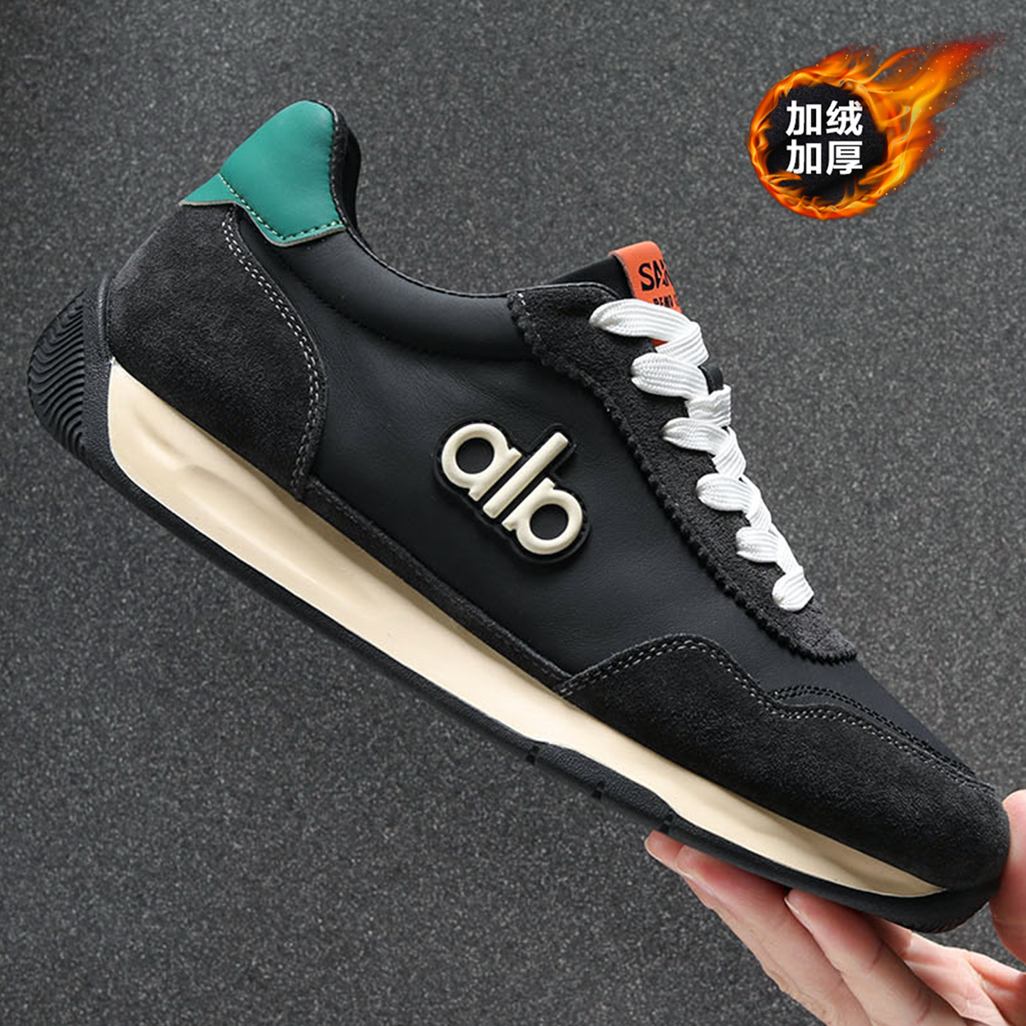 冬季真皮男鞋2025新款加绒加厚鞋