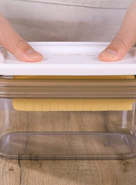 日本进口AKEBONO黄油切割切片保鲜存储盒带盖牛油收纳盒奶酪盒子