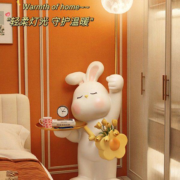 兔子灯大型落地摆件托盘卧室客厅电视柜沙发边装饰品乔迁新居礼品,家居饰品,落地摆件,淘宝优惠券,粉丝福利购,淘宝优惠卷