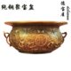 纯铜聚宝盆龙鱼铜聚宝盆如意聚宝盆铜香炉工艺品摆件客厅家用