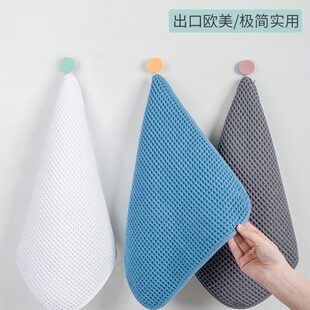 加厚菠萝格卫生间洗手间厨房专用擦手巾不发臭挂式抹布吸水擦手布