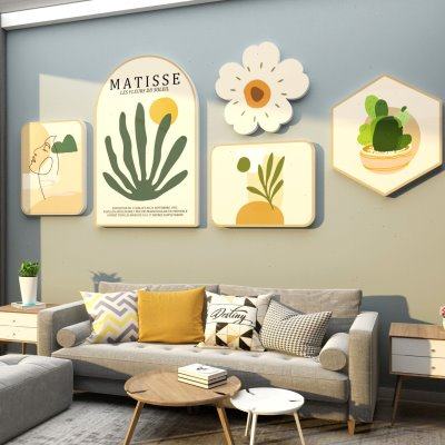 沙发电视背景改造物件民宿小房间卧室墙面装饰布置亚克力3d立体画,家居饰品,文化墙贴,淘宝优惠券,粉丝福利购,淘宝优惠卷