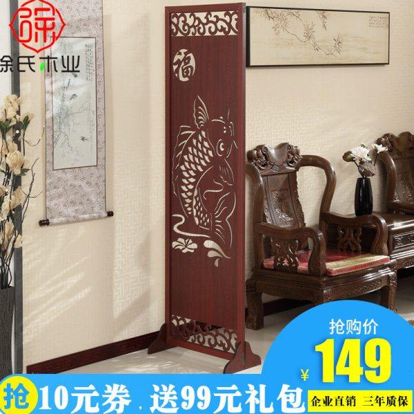 木质客厅中式屏风隔断装饰现代简约简易折叠房间卧室移动餐厅玄关