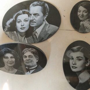 石刻新款闽台龙石刻画人像影雕墓碑遗像公墓陵园肖像石雕定做牌位