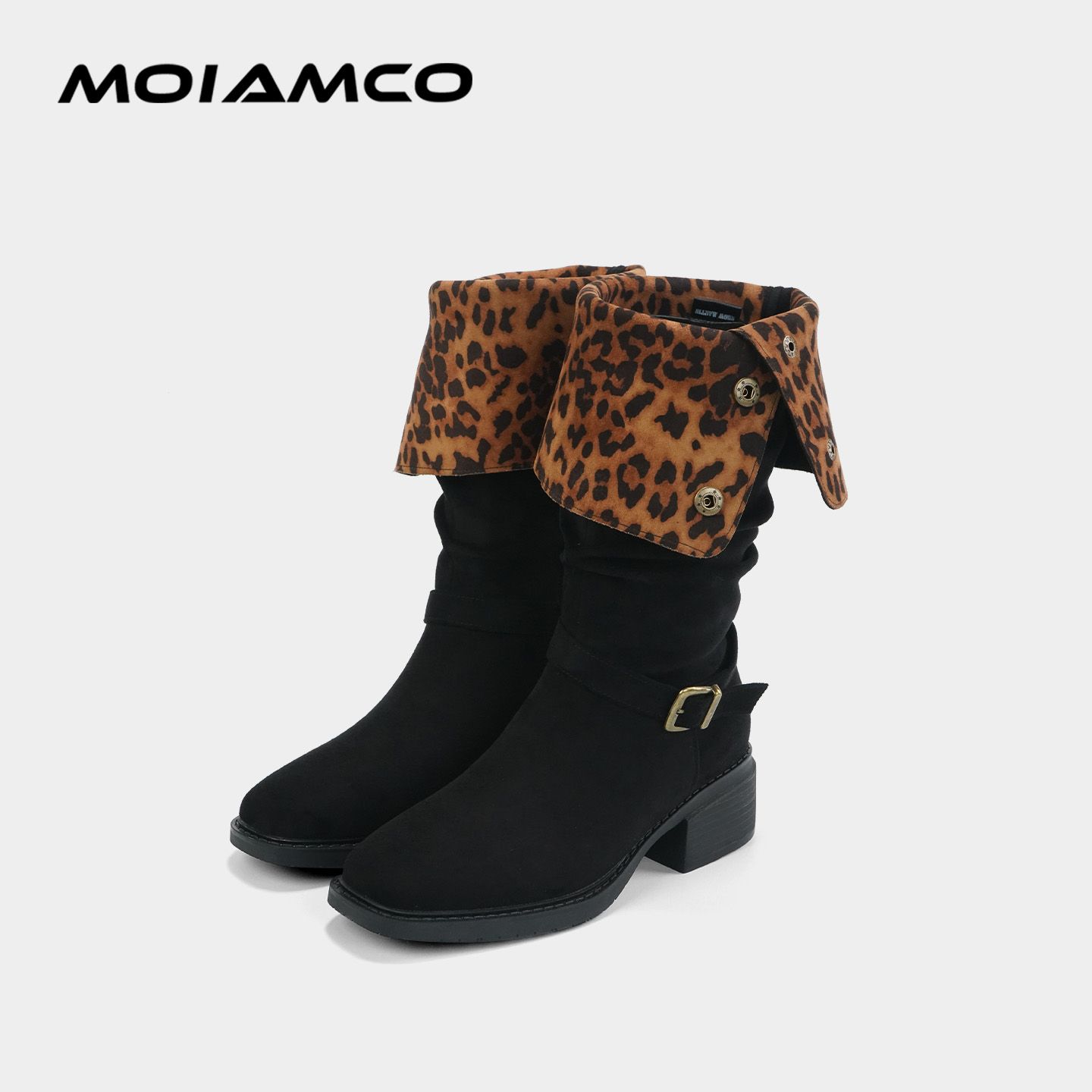 Molamco时装靴中筒靴高筒女士女靴时尚秋冬经典短靴C6-21