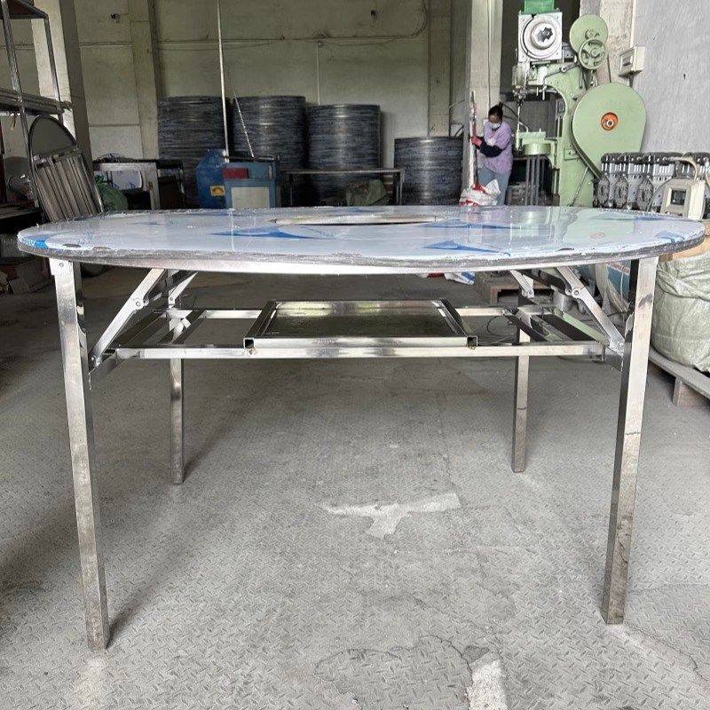 加厚全不锈钢放卡式炉火锅桌配钢圈炉架方桌圆桌V摆摊餐桌可定制,住宅家具,不锈钢/PVC餐桌,淘宝优惠券,粉丝福利购,淘宝优惠卷