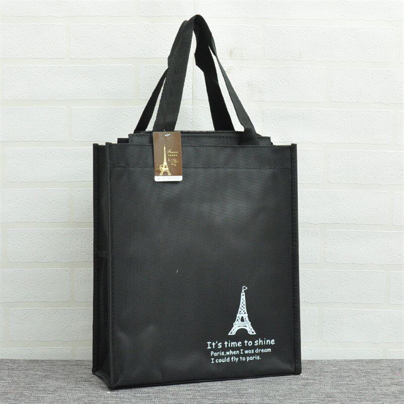 a4手提文件袋加厚牛津布防水拉链公文包男女学生补习袋资料拎书袋