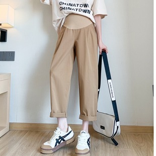 显瘦阔腿裤 工装 裤 孕妇裤 老爹裤 宽松大码 休闲萝卜裤 子 2023夏季