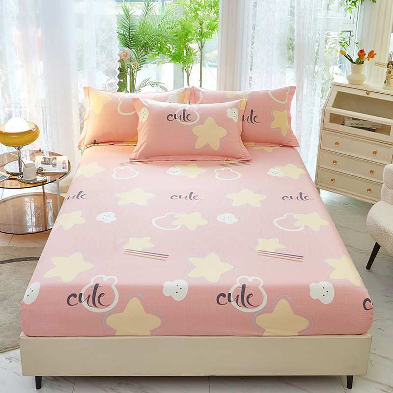 全棉加厚a磨毛床笠单件纯棉床罩席梦思床垫保护套床单全包防滑床,床上用品,床笠,淘宝优惠券,粉丝福利购,淘宝优惠卷