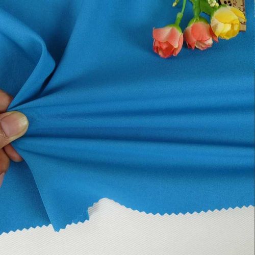 精品斜纹四面弹涤 纶斜纹布 弹力柔软纯色 服装裙子面料新款 现货