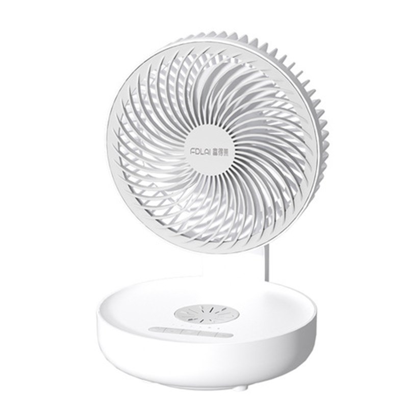办公室免打孔厨房风扇空气循环扇富得莱折叠桌面悬浮充电风扇壁挂