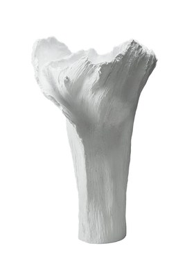 现代简约花瓣设计白色q展厅干花瓶样板房客厅摆件售楼处插花摆件