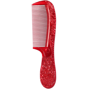 红色喜梳一对龙凤结婚用陪嫁木梳上头梳子镜子套装新娘新婚嫁用品