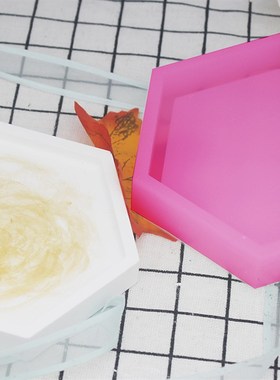 五边形P905石膏香薰扩香石底座摆件硅胶模具六边形P1054