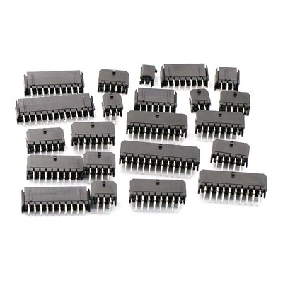 43045直/弯针座43025插座器 MX3.0mm间距连接器双排2x2/3/4/5/12p