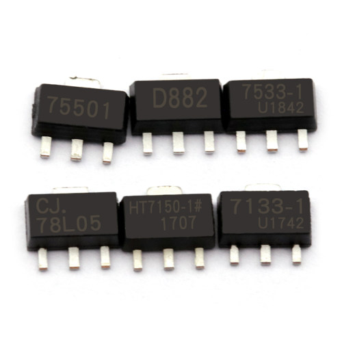 三端稳压管 78L05 78L05/HT7550/7150/7130A D882三极管器 SOT-89