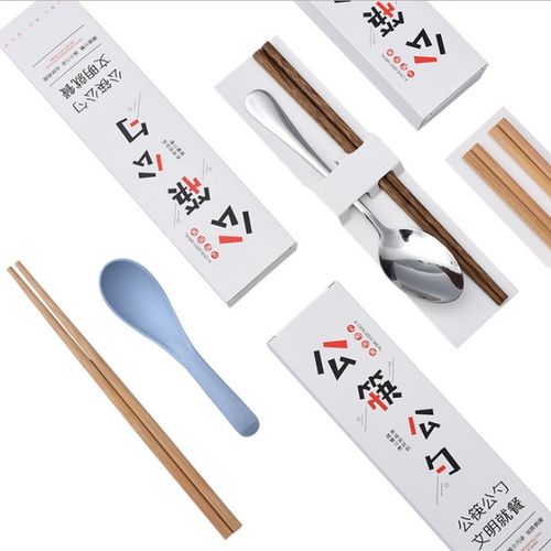 礼品定制一筷一勺礼盒套装无漆无蜡鸡翅木筷子单人装健康公筷公勺