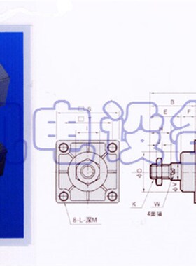 KAOGEER全新正品方形标准气缸SC125*100-CA/SC125X100-CA