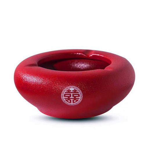 结婚烟灰缸红色创意个性潮流家用客厅婚庆用品大全陶瓷双喜烟灰缸