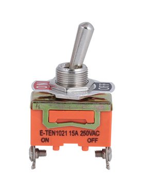 1021 钮子开关 摇杆开关 15A 250V 2脚 2档 12MM安装孔