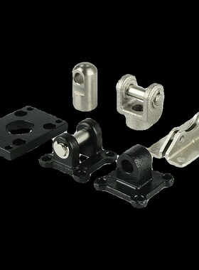 ACQ20气缸配件CQ2附件FA法兰I/Y型接头CB双耳轴LB脚架CA单耳轴32