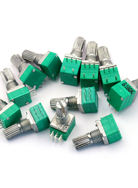 RK097NS G单联双联电位器 B5K/10K/20K/50K/100K功放电位器音响