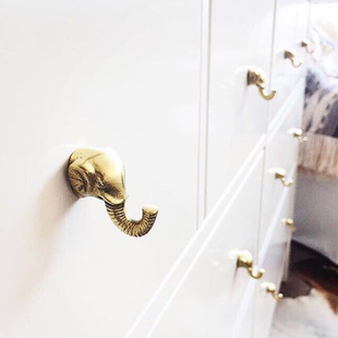 荷兰Doing Goods复古黄铜平拉手抽屉床头柜榻榻米电视柜单孔把手