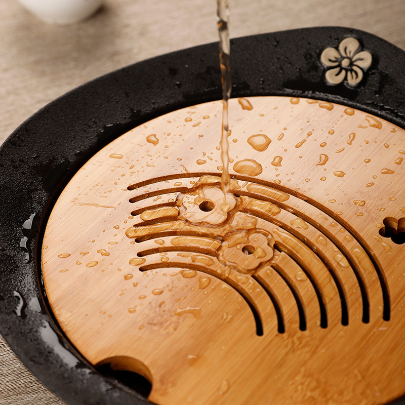 粗陶茶盘干泡茶台海储水式家用小型日式功夫托盘陶瓷圆形简约茶具,搬运/仓储/物流设备,其他起重搬运设备,淘宝优惠券,粉丝福利购,淘宝优惠卷