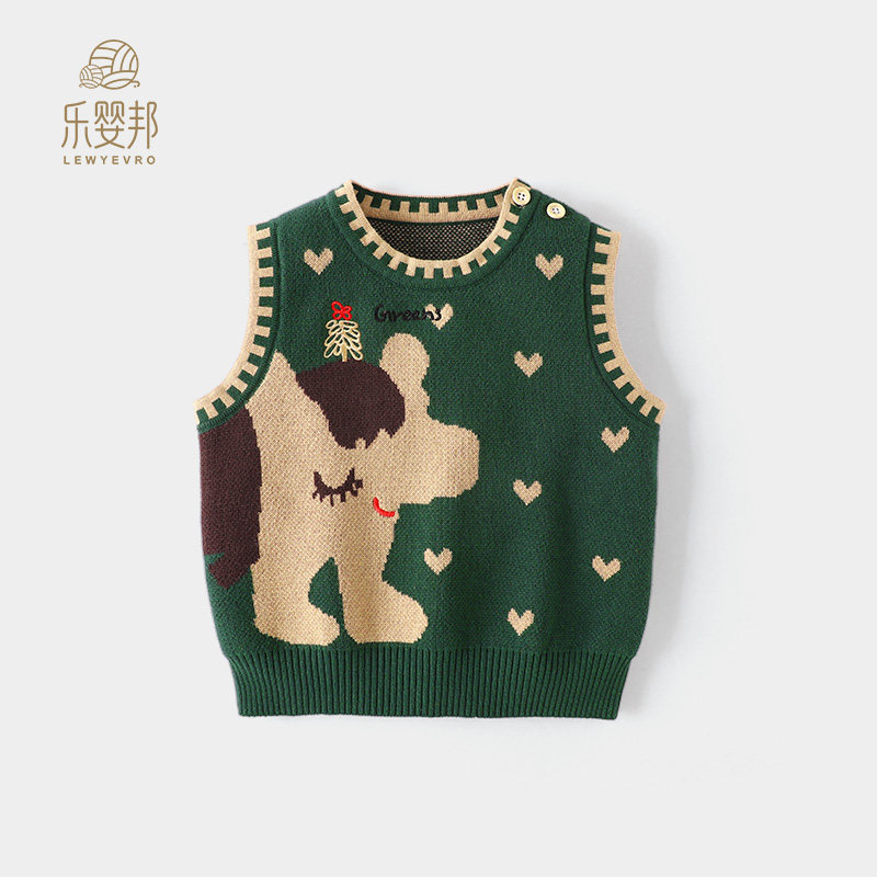 女童毛衣背心春秋新款小童外穿针织马甲女宝宝纯棉毛线上衣秋装,童装/婴儿装/亲子装,毛衣/针织衫,淘宝优惠券,粉丝福利购,淘宝优惠卷