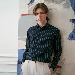 衬衫 男士 2024夏季 商务正装 澳嘉纯棉长袖 新款 易打理衬衣 DP免烫