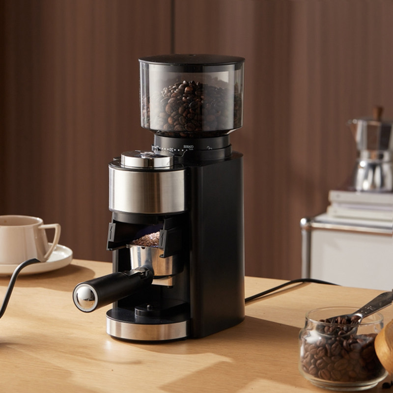 意式磨豆机咖啡豆研磨机电动锥刀咖啡机家用小型手冲磨豆器全自动