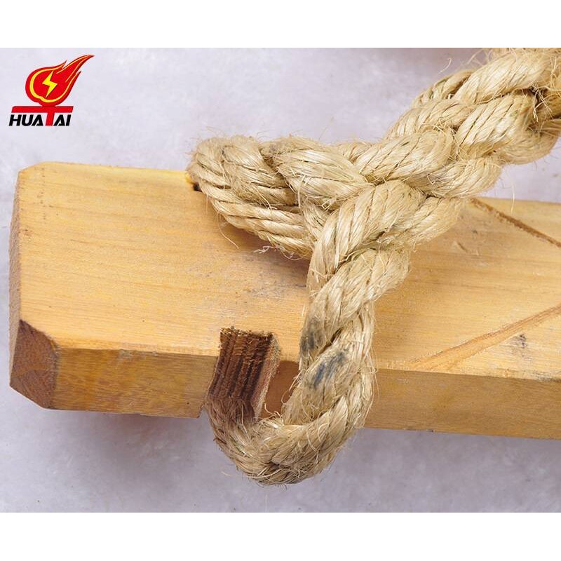 麻绳登高板 电工施工登高板木质脚踏板 单保险高空作业攀登踩踏板
