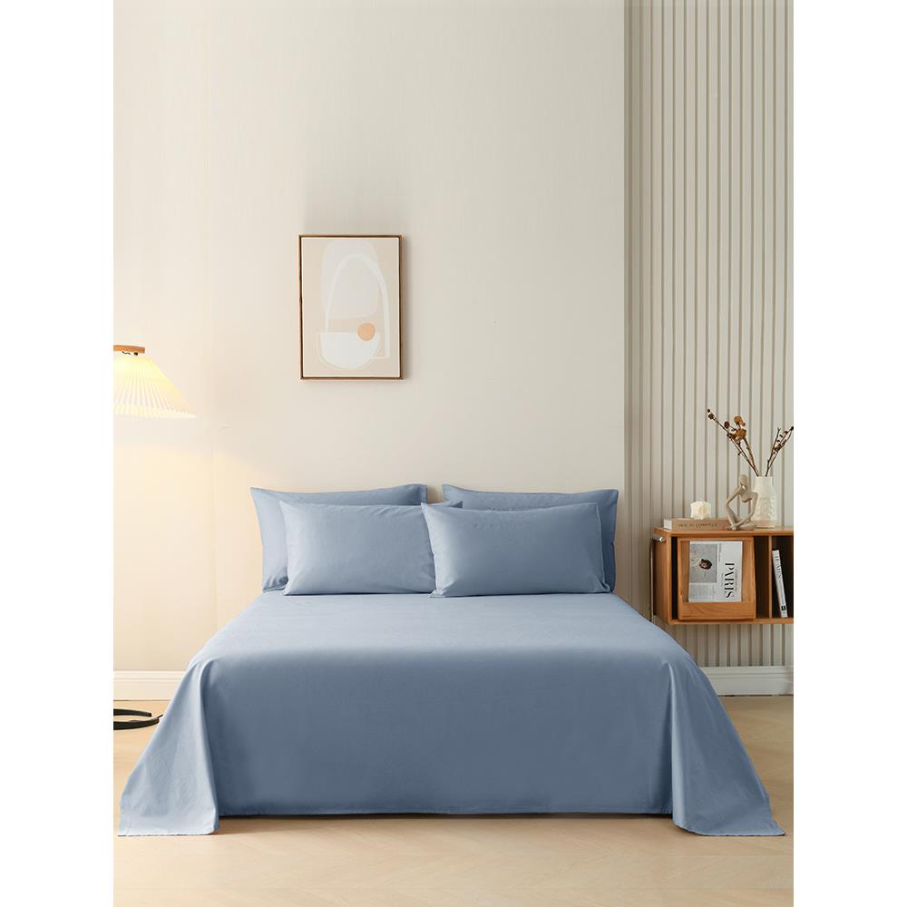 ?全80支纯棉床单单件床A类F76JTSHJ婴儿棉磨毛被套床幼垫保护罩贡