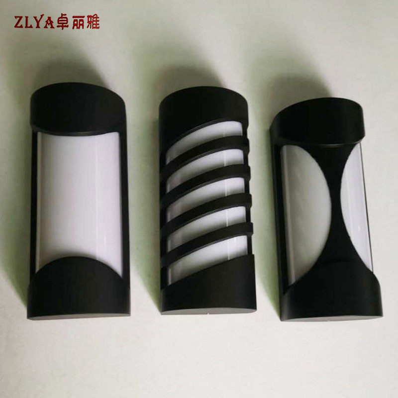 新款防潮LED壁灯 户外墙壁走廊压铸铝喷粉壁灯 半圆柱形室内壁灯