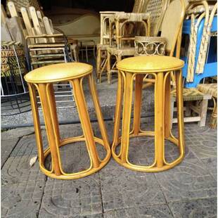 云南手工制藤编凳圆凳矮凳竹凳跳舞圆凳子家居喝茶高凳其他实新品