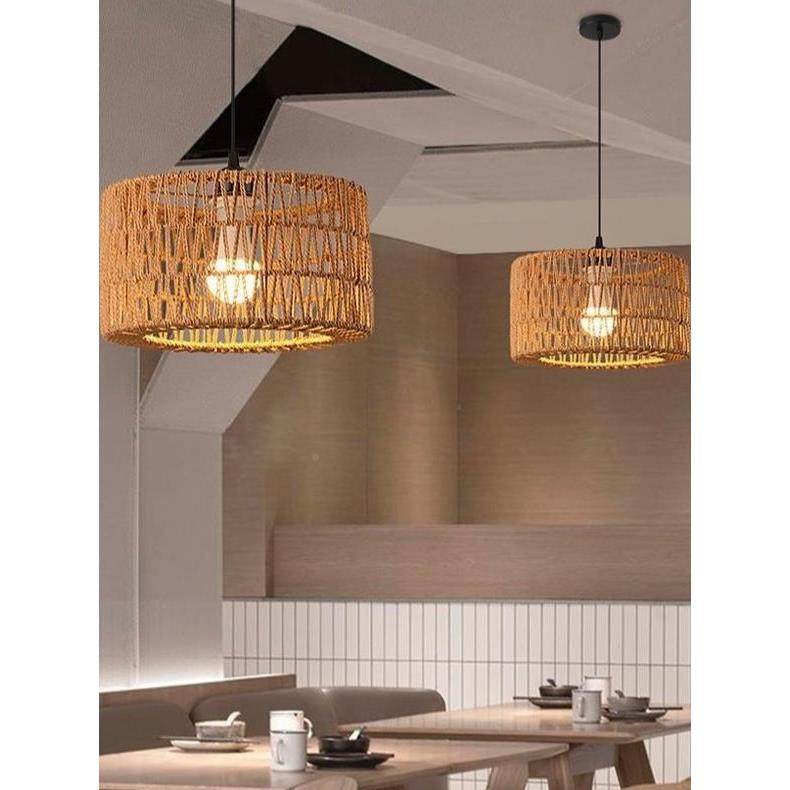 吊灯麻绳复古工业风服铁艺餐酒吧装烤厅店烧复古917装饰客厅加用,家装灯饰光源,智能吊灯,淘宝优惠券,粉丝福利购,淘宝优惠卷