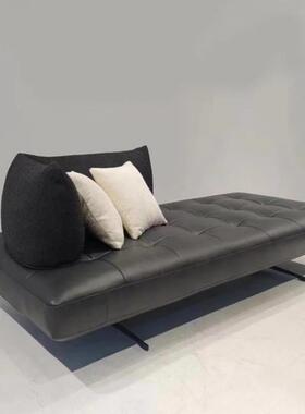 VYS轻奢双面靠背无扶手师日式现代设计动靠背休活闲普拉多沙牛角