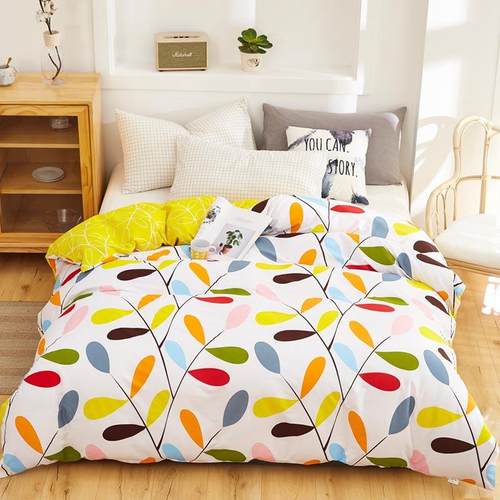 2人025纯棉单被套 全YAJF-纯棉斜纹多格被罩单双规床上用品