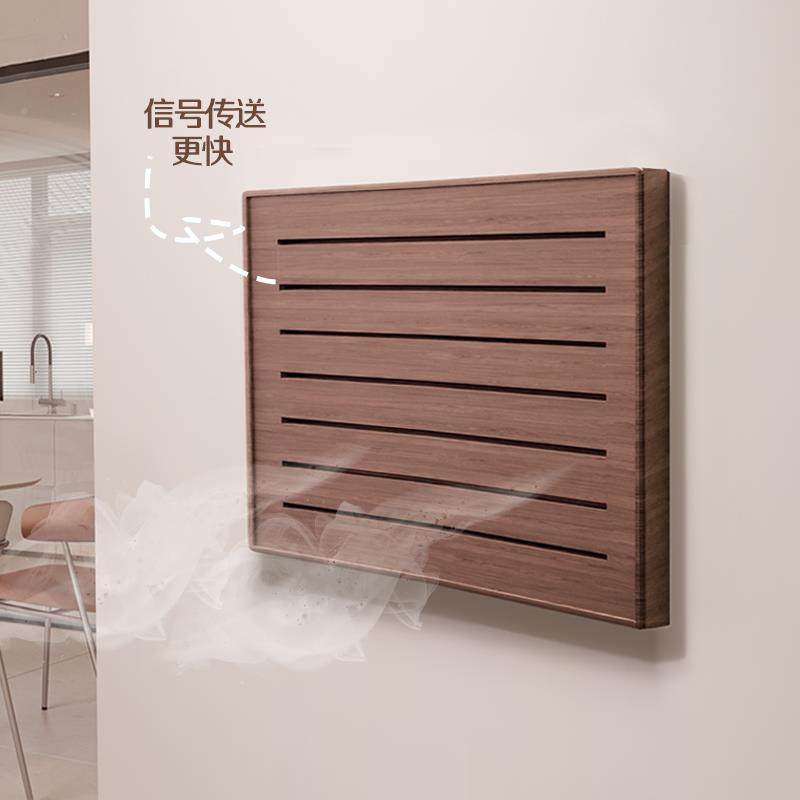 ≌黑胡桃木弱电箱遮挡装饰盖箱板表箱画多媒体网Fh($p$%p电线盒遮