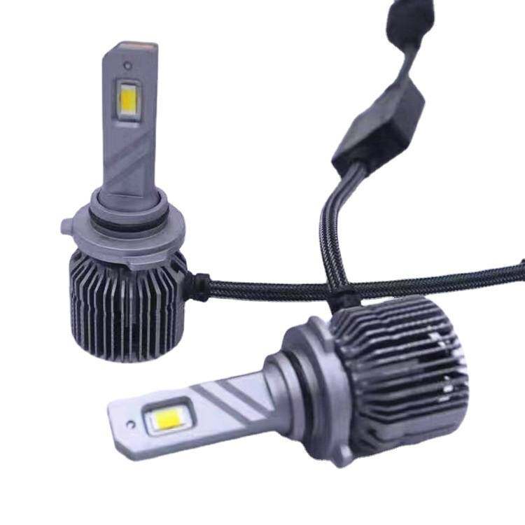 汽车改装智能双色车灯三色温LED带爆闪大灯H1 H7 H4 H11 9005一体