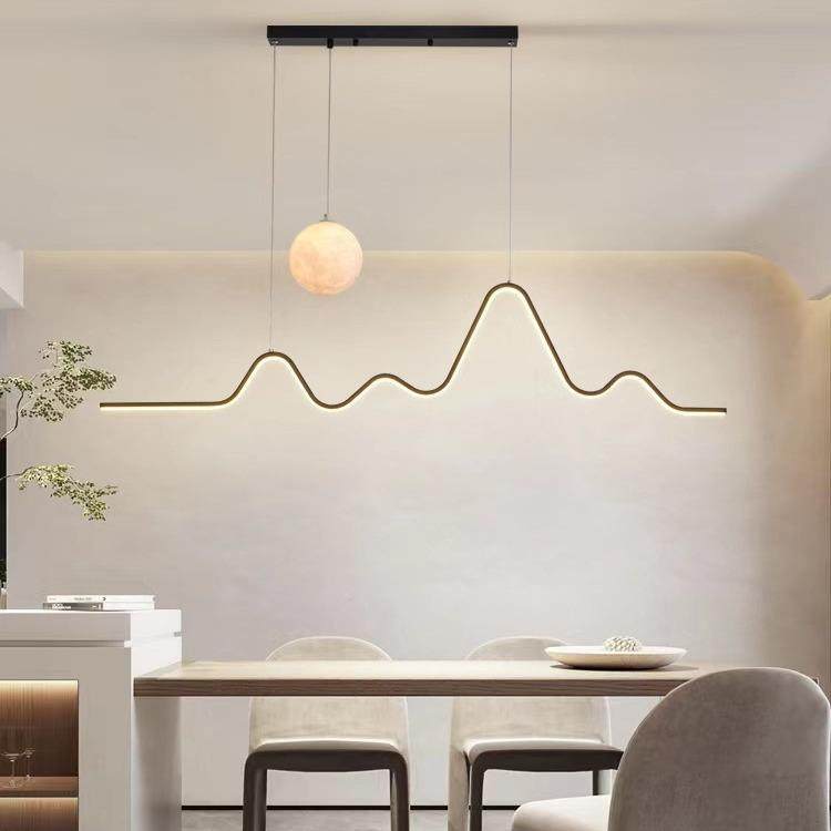 月亮网餐红个性餐厅吊灯2025年新款现代简约用家简930用极桌吧台,家装灯饰光源,智能吊灯,淘宝优惠券,粉丝福利购,淘宝优惠卷