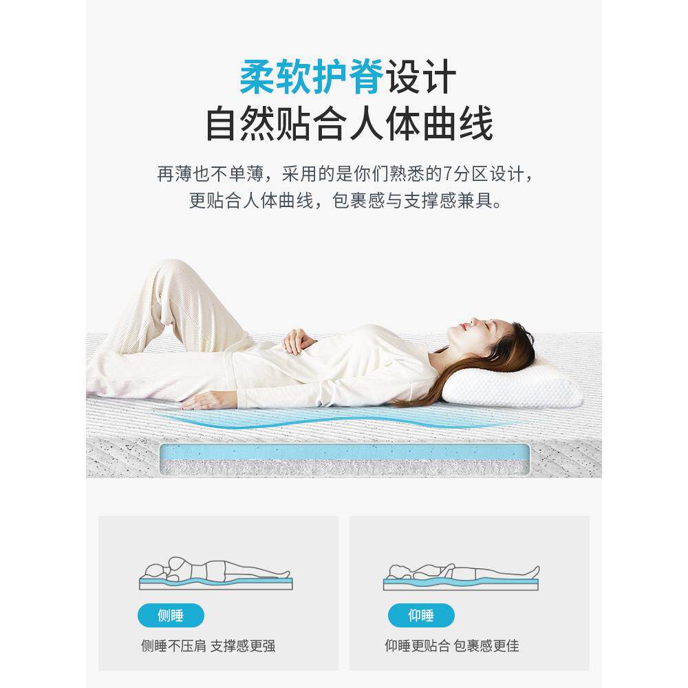 记?垫忆棉薄款褥床垫凝胶慢回弹榻榻米床子软垫家用学OVI生宿舍子