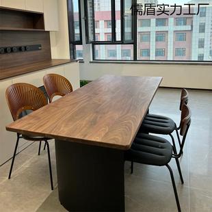 北美黑胡桃木板原SLN木大板餐茶桌桌南面床板实木板美板整板台面