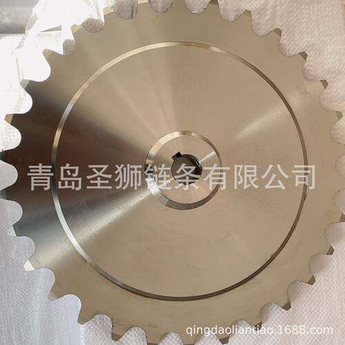 不锈钢输送链轮短节距滚子链轮双节距不锈钢链轮Z型提升机用链轮