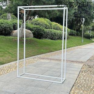 饰铁背景架子迎宾 929摆屏件礼拱门婚装 婚庆道具新款 风方形艺珩咎