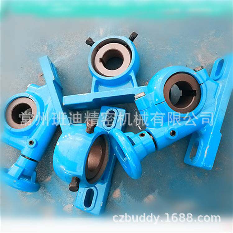 SH橡胶弯辊调节座 弧形辊座子 涡轮轴承座 内孔20-90mm